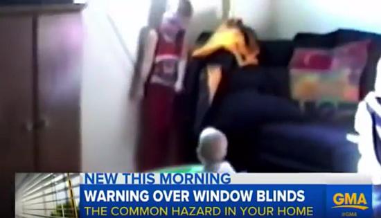 Toddler Silently Strangles on Window Blind Cord While Family Play