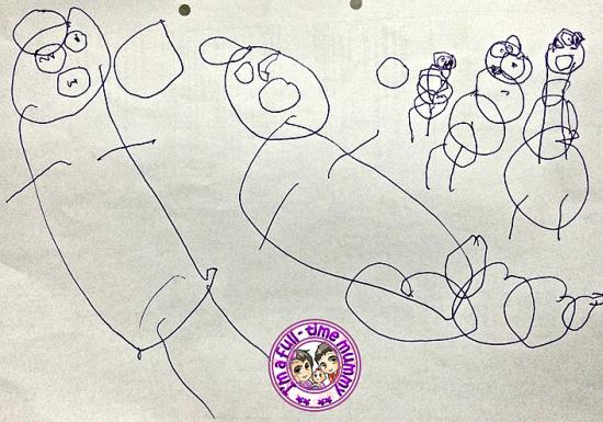 Family Potrait by a 3 Year Old